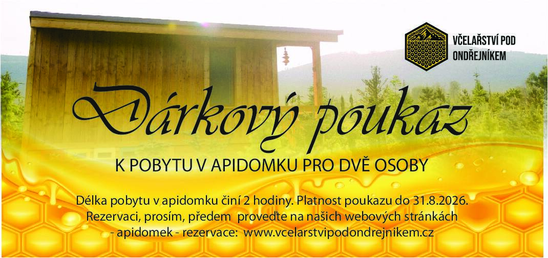 Poukaz k návštěvě včelína pro 2 osoby